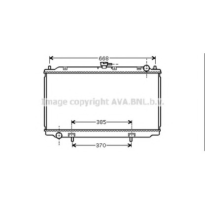 Photo Radiateur, refroidissement du moteur AVA QUALITY COOLING DN2216