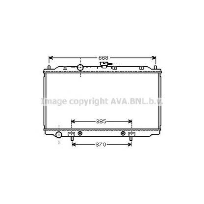 Фото Радиатор, охлаждение двигателя AVA QUALITY COOLING DN2219