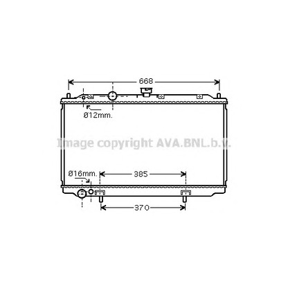 Foto Radiador, refrigeración del motor AVA QUALITY COOLING DN2237