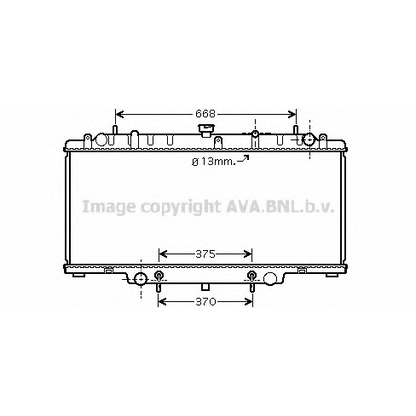 Photo Radiator, engine cooling AVA QUALITY COOLING DN2264