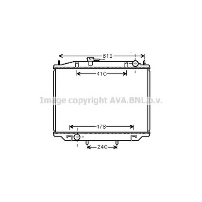 Zdjęcie Chłodnica, układ chłodzenia silnika AVA QUALITY COOLING DN2300