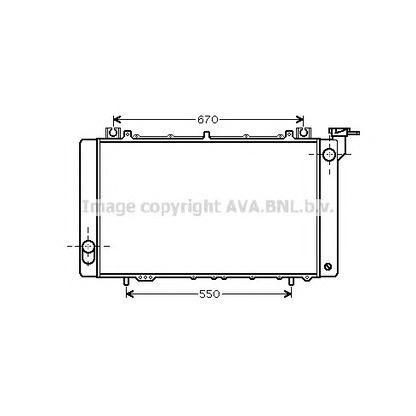 Foto Radiador, refrigeración del motor AVA QUALITY COOLING DN2316