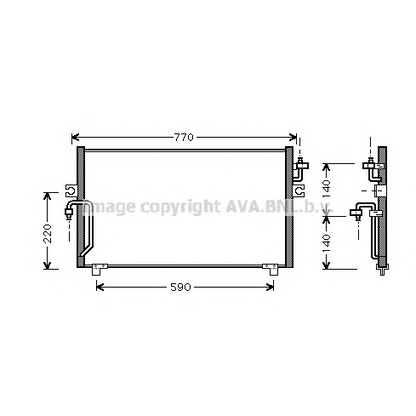 Photo Condenseur, climatisation AVA QUALITY COOLING DN5182