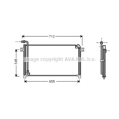 Photo Condenseur, climatisation AVA QUALITY COOLING DN5184