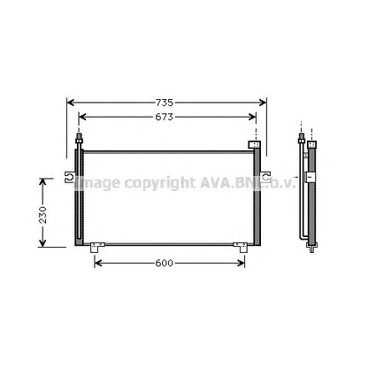 Photo Condenser, air conditioning AVA QUALITY COOLING DN5197