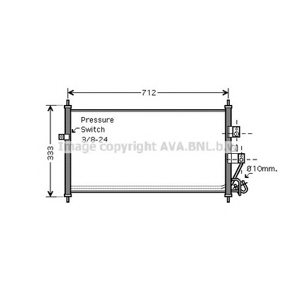 Photo Condenseur, climatisation AVA QUALITY COOLING DN5277