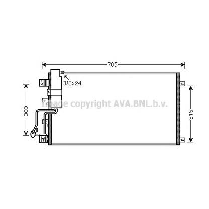 Photo Condenser, air conditioning AVA QUALITY COOLING DN5283D