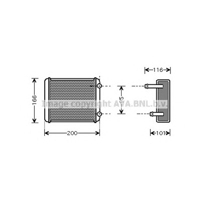 Фото Теплообменник, отопление салона AVA QUALITY COOLING DN6225