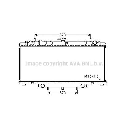 Фото Радиатор, охлаждение двигателя AVA QUALITY COOLING DNA2394