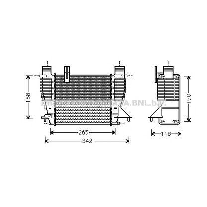 Фото Интеркулер AVA QUALITY COOLING DNA4356