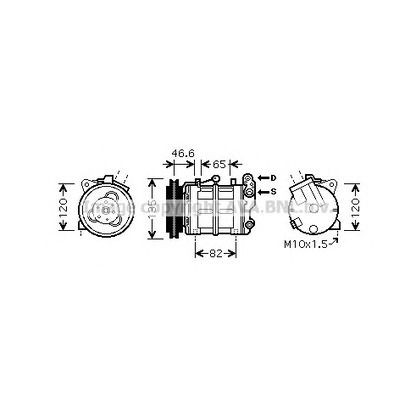 Photo Compressor, air conditioning AVA QUALITY COOLING DNK313