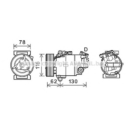 Фото Компрессор, кондиционер AVA QUALITY COOLING DNK386