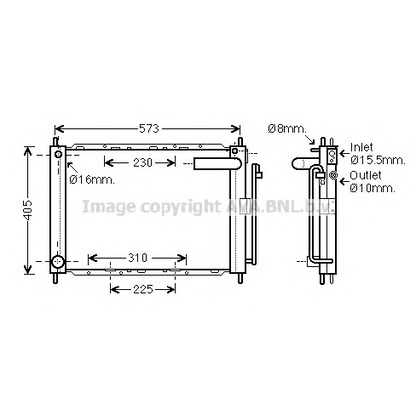 Foto Radiatore, Raffreddamento motore AVA QUALITY COOLING DNM370