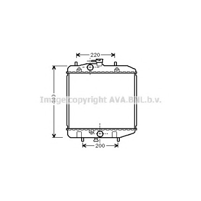 Photo Radiator, engine cooling AVA QUALITY COOLING DU2024