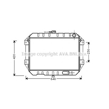 Фото Радиатор, охлаждение двигателя AVA QUALITY COOLING DU2027