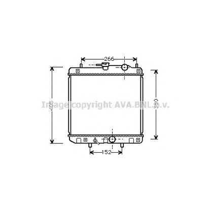 Photo Radiateur, refroidissement du moteur AVA QUALITY COOLING DU2035