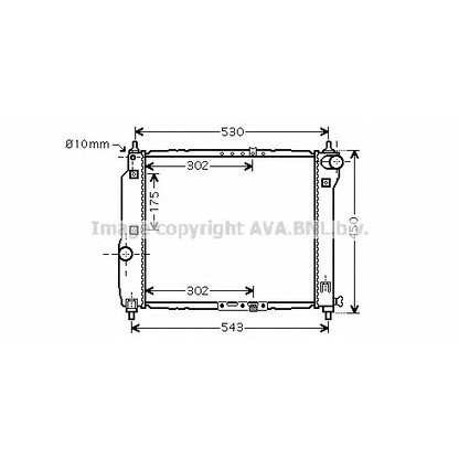 Photo Radiator, engine cooling AVA QUALITY COOLING DW2066