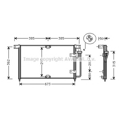 Photo Condenser, air conditioning AVA QUALITY COOLING DW5032