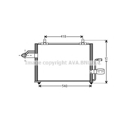 Photo Condenser, air conditioning AVA QUALITY COOLING DW5084