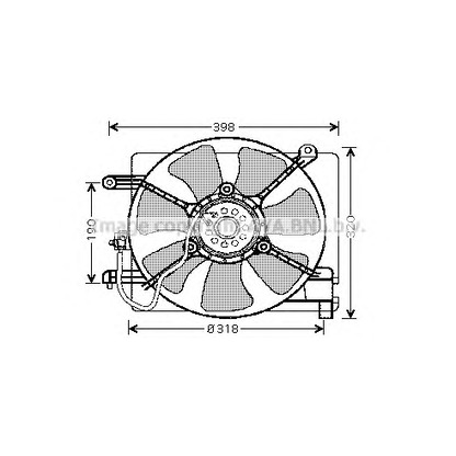 Photo Fan, radiator AVA QUALITY COOLING DW7515