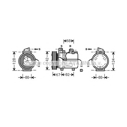 Foto Compresor, aire acondicionado AVA QUALITY COOLING DWK037