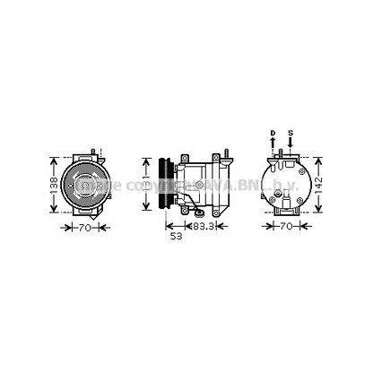 Photo Compresseur, climatisation AVA QUALITY COOLING DWK080