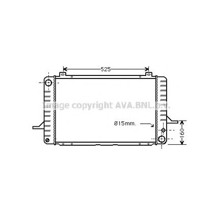 Photo Radiator, engine cooling AVA QUALITY COOLING FD2030