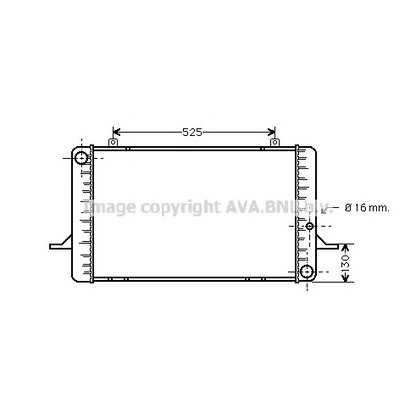 Zdjęcie Chłodnica, układ chłodzenia silnika AVA QUALITY COOLING FD2049