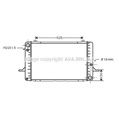 Photo Radiateur, refroidissement du moteur AVA QUALITY COOLING FD2050