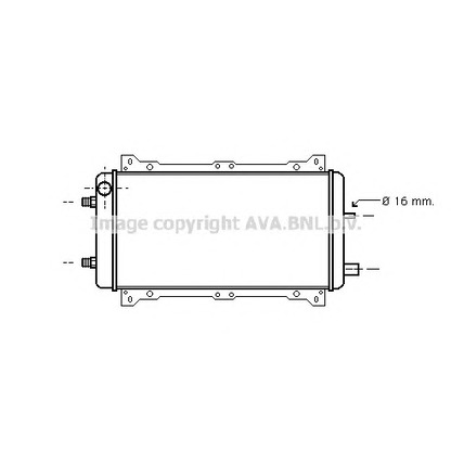 Photo Radiator, engine cooling AVA QUALITY COOLING FD2066
