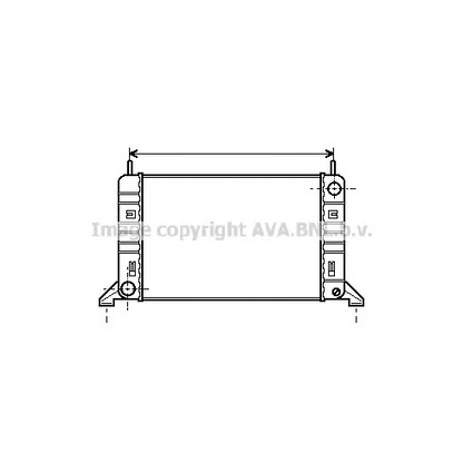 Zdjęcie Chłodnica, układ chłodzenia silnika AVA QUALITY COOLING FD2077