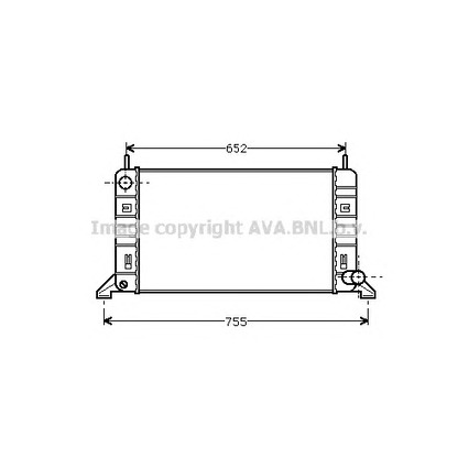 Фото Радиатор, охлаждение двигателя AVA QUALITY COOLING FD2080