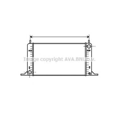 Фото Радиатор, охлаждение двигателя AVA QUALITY COOLING FD2096