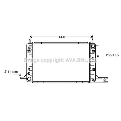 Photo Radiator, engine cooling AVA QUALITY COOLING FD2113