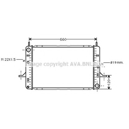 Photo Radiator, engine cooling AVA QUALITY COOLING FD2140