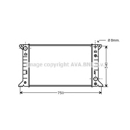 Photo Radiator, engine cooling AVA QUALITY COOLING FD2141