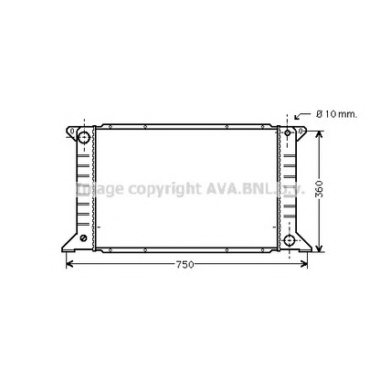 Photo Radiateur, refroidissement du moteur AVA QUALITY COOLING FD2168