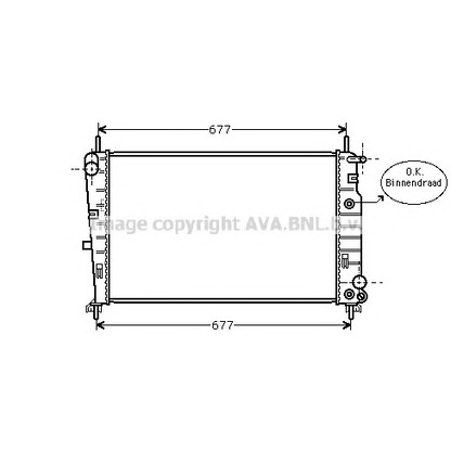 Photo Radiator, engine cooling AVA QUALITY COOLING FD2197