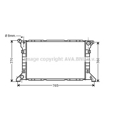 Zdjęcie Chłodnica, układ chłodzenia silnika AVA QUALITY COOLING FD2202