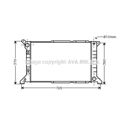 Foto Radiatore, Raffreddamento motore AVA QUALITY COOLING FD2204