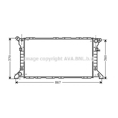 Foto Radiatore, Raffreddamento motore AVA QUALITY COOLING FD2205