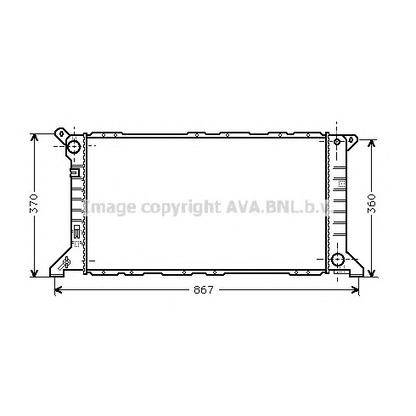 Foto Radiador, refrigeración del motor AVA QUALITY COOLING FD2206