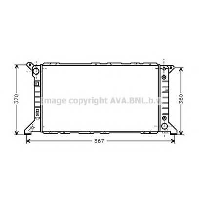 Foto Radiador, refrigeración del motor AVA QUALITY COOLING FD2207