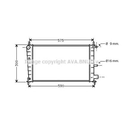 Photo Radiator, engine cooling AVA QUALITY COOLING FD2217