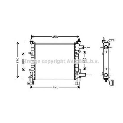 Foto Radiador, refrigeración del motor AVA QUALITY COOLING FD2260