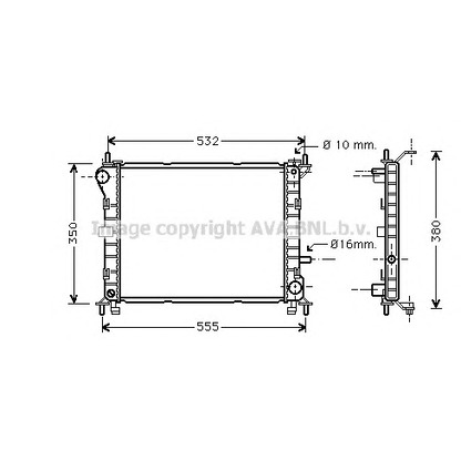 Photo Radiator, engine cooling AVA QUALITY COOLING FD2263