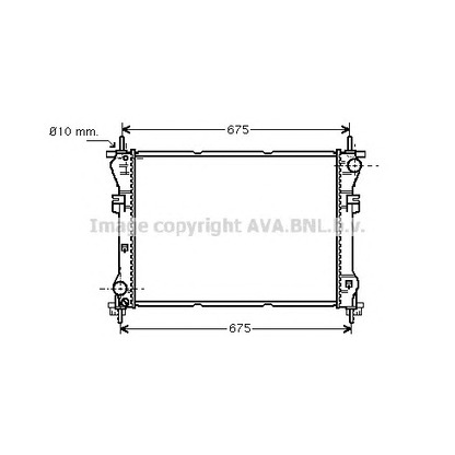 Фото Радиатор, охлаждение двигателя AVA QUALITY COOLING FD2319