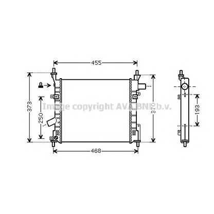 Foto Radiatore, Raffreddamento motore AVA QUALITY COOLING FD2372