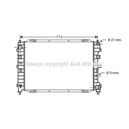 Foto Radiador, refrigeración del motor AVA QUALITY COOLING FD2375