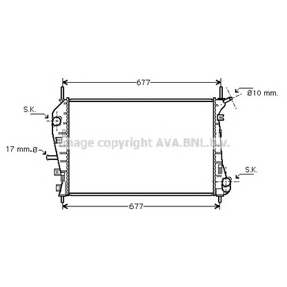 Zdjęcie Chłodnica, układ chłodzenia silnika AVA QUALITY COOLING FD2376